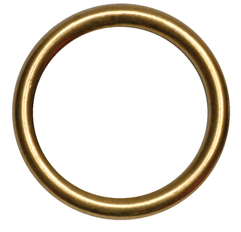 / RING MESSING HOL 11 X 16 MM (100 STKS) - UIT COLLECTIE