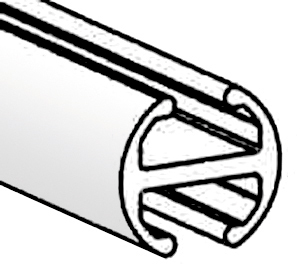 CRS RAILROEDE ZWART 20 MM (5,8 M)